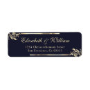 Search for blue gold return address labels Modern
