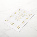Search for gold foil art deco invitations Vintage