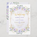Search for lilac and gold wedding invitations Couple