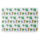 Search for green leaves bath mats Watercolor