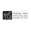 Search for 16th birthday party return address labels Sixteenth