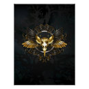 Search for golden bird posters Black