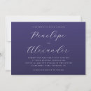 Search for cursive wedding invitations Blue