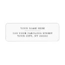 Search for writer return address labels Elegant