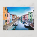 Search for burano italy postcards Venice canal