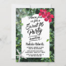 Search for hawaiian luau sweet 16 invitations Girl