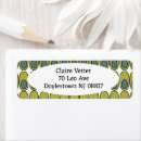 Search for oval return address labels Black