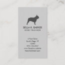 Search for french business cards Dog