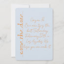 Search for orange blue save the dates Classy