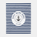 Search for boat blankets Navy blue and white