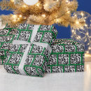 Search for happy holidays wrapping paper Green