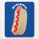 Search for hot dog mousepads Weiner