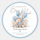Search for baby shower its a boy stickers We can bearly wait