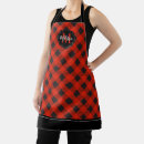 Search for red plaid aprons Buffalo check