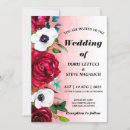 Search for wine red wedding invitations White