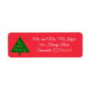 Search for just married return address labels Mr and mrs