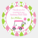 Search for golf party stickers Thank