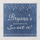 Search for bling sweet 16 invitations Diamonds