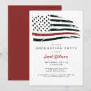 Search for firefighter graduation invitations Thin red line
