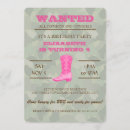 Search for pink cowgirl party invitations Country