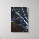 Search for black and white tree canvas prints Dark