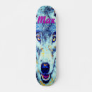 Search for blue wolf skateboards Watercolor
