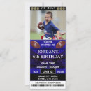 Search for football ticket birthday invitations Party