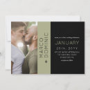 Search for green and black wedding invitations Minimalist