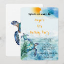 Search for sea turtle birthday invitations Kids birthday party