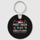 Search for snow cat key rings Santa