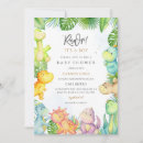 Search for dinosaure baby shower invitations Baby boy