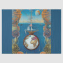 Search for vintage world map tissue paper Nautical