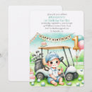 Search for hole in one 1st birthday invitations Sports