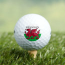 Search for red dragon golf balls Wales