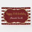 Search for 70th birthday banners Gold glitter