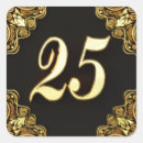 Search for 25th anniversary party stickers Gold