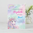 Search for rainbow unicorn birthday invitations Magical day birthday