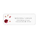 Search for pink flowers return address labels Modern