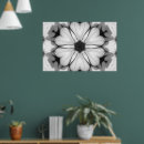 Search for black white geometric flowers art Symmetry