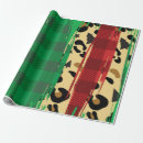 Search for leopard print christmas wrapping paper Red