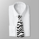 Search for vertical black and white stripes ties For him