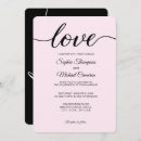 Search for pink and white wedding invitations Typography