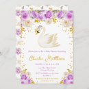 Search for purple gold baby shower invitations Watercolor flowers