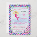 Search for mermaid 5th birthday invitations Blue