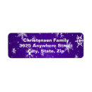 Search for blue snowflake return address labels Merry christmas