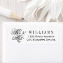 Search for just married return address labels Elegant