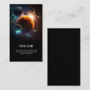 Search for astronomy business cards Planets