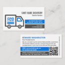 Search for courier business cards Delivery service