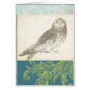 Search for owl pattern postcards Turquoise