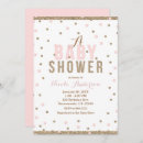 Search for girly baby girl shower invitations Glitter